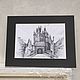 Graphic black and white painting of the castle. Pictures. paintmart (oikos). Online shopping on My Livemaster.  Фото №2