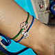 Order Octopus bracelet, 925 silver. Amorem. Livemaster. . Bracelet thread Фото №3