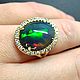 Ring: Kaleidoscope opal ring, gold, diamonds. Rings. EdGems jewerly. Online shopping on My Livemaster.  Фото №2