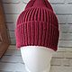 Шапка вязаная, женская. 100% меринос. Шапки. Knitted basket. Ярмарка Мастеров.  Фото №9