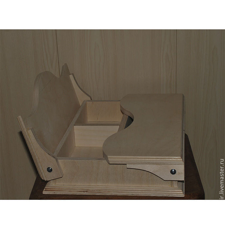 0316. Шкатулка-бюро для документов А4 с волнистой крышкой -Заготовка ...