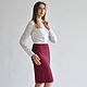 Skirt Marsala (Burgundy). Skirts. Skirt Priority (yubkizakaz). Online shopping on My Livemaster.  Фото №2