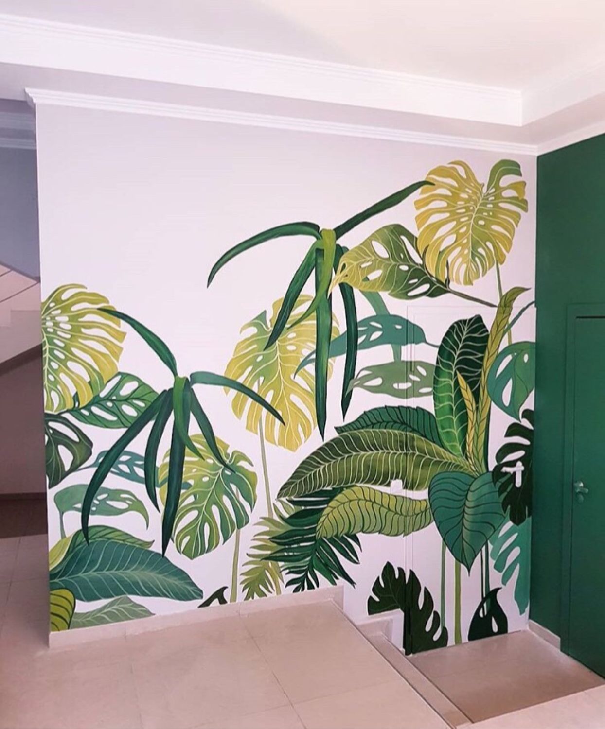 Рисунок на стене | Роспись стен | рисунок на стене тропики, джунгли в  интернет-магазине Ярмарка Мастеров по цене 3800 ₽ – HOJFDRU | Декор, Москва  - доставка по России
