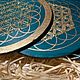 Подарочный набор из 4-х подвесов Цветок жизни. Елочные игрушки. OmMandalaOm. Ярмарка Мастеров.  Фото №6