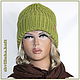 Шапка с высокой макушкой "Дженни №4" шапка. Шапки. Ирина(shvilinka.knit). Интернет-магазин Ярмарка Мастеров.  Фото №2