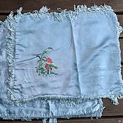 Винтаж handmade. Livemaster - original item Vintage Silk Pillowcase 2 pieces embroidery Vietnam 50e vintage USSR. Handmade.