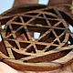Подвес Дурга Янтра из дерева, зебрано, 5,5 см. Оберег. Yantra Wood. Интернет-магазин Ярмарка Мастеров.  Фото №2