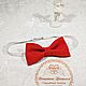 Red bow tie for groom handmade. Butterflies. marrybuket. Online shopping on My Livemaster.  Фото №2