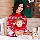 Свитер с оленями - FAMILY LOOK -  для Оксаны и ее маленькой дочки. Костюмы. Елена Хадеева. Ярмарка Мастеров.  Фото №6