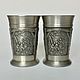 A pair of tin glasses for wine Anno collection, Vintage glasses, Ekaterinburg,  Фото №1