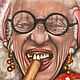 Винтаж: Портрет женщины с сигарой». Интерьерная живопись. Картины винтажные. Антиквариат и Винтаж. Ярмарка Мастеров.  Фото №5