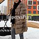 Шуба-пальто из куницы с кашемиром!. Шубы. YANA KRAFT BRAND. Интернет-магазин Ярмарка Мастеров.  Фото №2