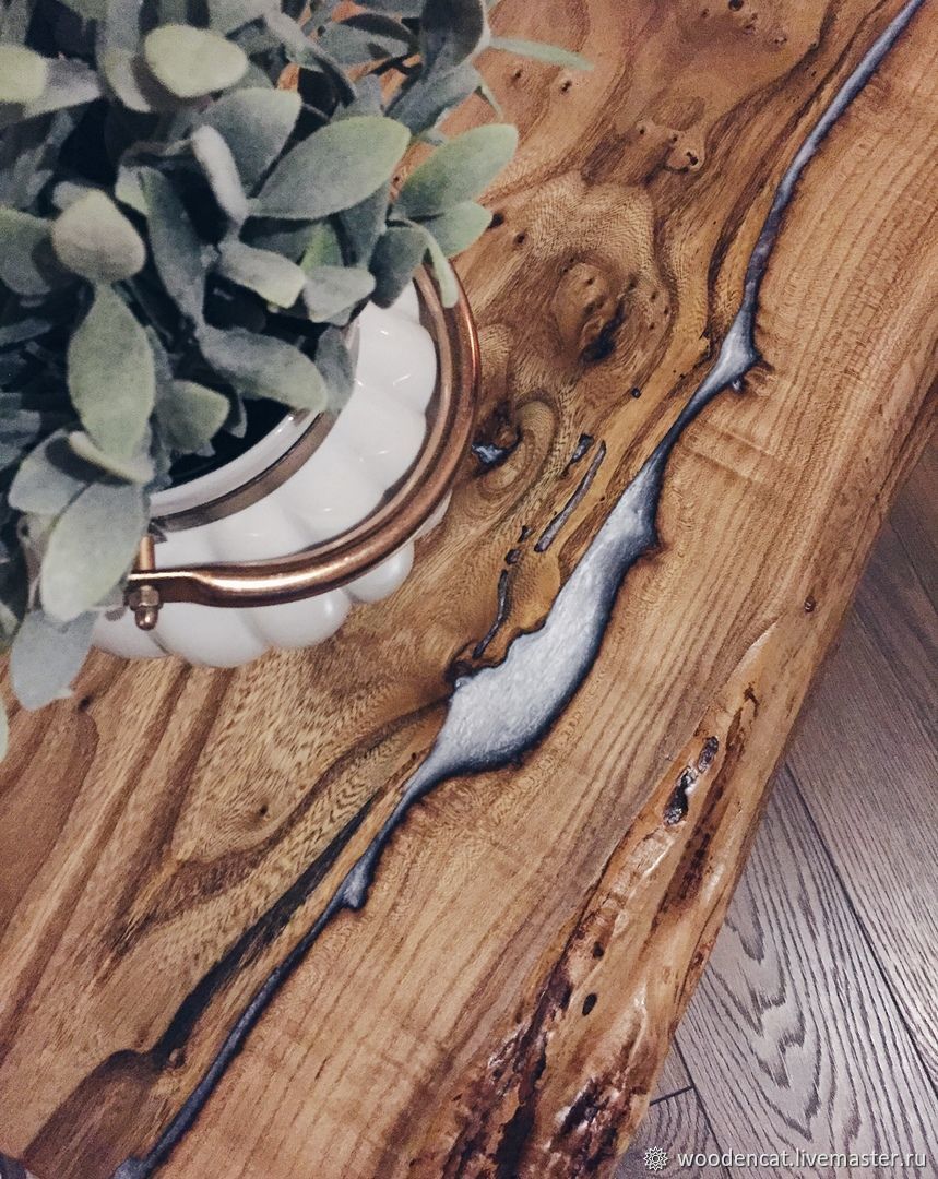 Столик / Табурет из слэба Карагача / WOODenCAT – заказать на Ярмарке ...
