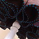 Order Cambric petticoat skirt chocolate and Curacao blue. pugovkino delo (Pugovkino-delo). Livemaster. . Skirts Фото №3