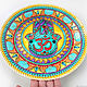 'Hamsa Om' plate decorative hand painting. Plates. Art by Tanya Shest. My Livemaster. Фото №5