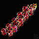 Long earrings Crimson shine. Pink, gold. Jewelery lampwork. Handmade, Earrings, Moscow,  Фото №1