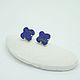 Order Earrings with lapis lazuli 'Flowers and stars', lazurite, silver. EdGems jewerly. Livemaster. . Earrings Фото №3