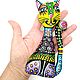 Кот жёлтый текстильна игрушка Интерьерная игрушка Кошка Котик. Мягкие игрушки. Наталия Германова 
 Ласковые сувениры. Ярмарка Мастеров.  Фото №5