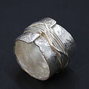 Кольцо серебро зеленый аметист "FAIRY FOREST", серебряное кольцо