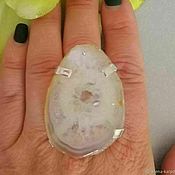 Украшения handmade. Livemaster - original item Ring with agate. Handmade.