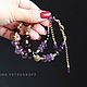 Set of two bracelets made of amethyst, Goldfield accessories. Bead bracelet. Татьяна Петренкофф (Elegance&Style). My Livemaster. Фото №4