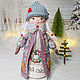 Текстильная кукла Снегурочка. Дед Мороз и Снегурочка. Кукольное Чудо. Интернет-магазин Ярмарка Мастеров.  Фото №2