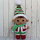 Pups in the costume of the Christmas elf. Amigurumi dolls and toys. elenka12. My Livemaster. Фото №6