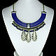 Melchior necklace with silver, lapis lazuli and enamel