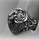 Ring-signet: Lion ring Baroque style. Signet Ring. aleksandr5 (Aleksandr5). Online shopping on My Livemaster.  Фото №2
