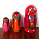 Order Bashkir Red Matryoshka Doll 3 - seater Bashkirochka. matryoshka (azaart). Livemaster. . Dolls1 Фото №3