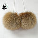 Fur pompons from fur of red Fox. Pompons. Mishan (mishan). My Livemaster. Фото №5