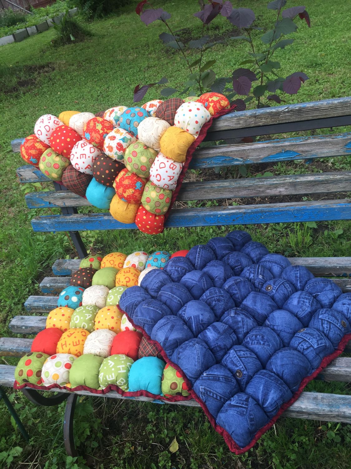 плетеные подушки на стулья
