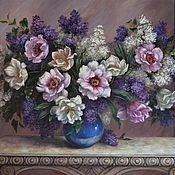 Картины и панно handmade. Livemaster - original item A bouquet of your favorite flowers. oil on canvas. Handmade.