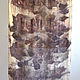 Order Bufanda de seda Multicolor ecoprint marrón. Artinflat - natural dyeing. Livemaster. . Scarves Фото №3