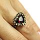 Кольцо-талисман "Garnet Charm". Кольца. Украшения из золота и серебра. Ярмарка Мастеров.  Фото №4
