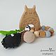 Totoro beech rodent with pendants, Teethers and rattles, Penza,  Фото №1