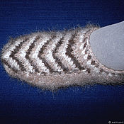 Аксессуары handmade. Livemaster - original item Women`s knitted slippers. Handmade.