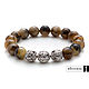Men's bracelet made of Baltic amber with silver charms, Bead bracelet, Moscow,  Фото №1