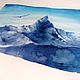 Полет - акварельная картина. Blue mountain. Картины. Olga OZ Gallery. Интернет-магазин Ярмарка Мастеров.  Фото №2