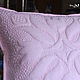 Наволочка декоративная вышитая с цветами Розовая подушка на кровать. Подушки. Интересные вещи. Elegant_stitch.. Ярмарка Мастеров.  Фото №4