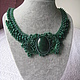 Necklace with malachite. Necklace. handmade jewelry. Online shopping on My Livemaster.  Фото №2