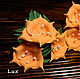 Orange. Artificial flowers from Tamarana with white stamens. Flower decor. DivaArtFlowers. Online shopping on My Livemaster.  Фото №2