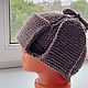Заказать  коричневая  Шапка-ушанка вязаная из шерсти. AccessoriesWool мягко и комфортно. Ярмарка Мастеров. . Шапка-ушанка Фото №3