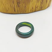 Украшения handmade. Livemaster - original item 17.25 r-r Ring Green agate (kza1725). Handmade.