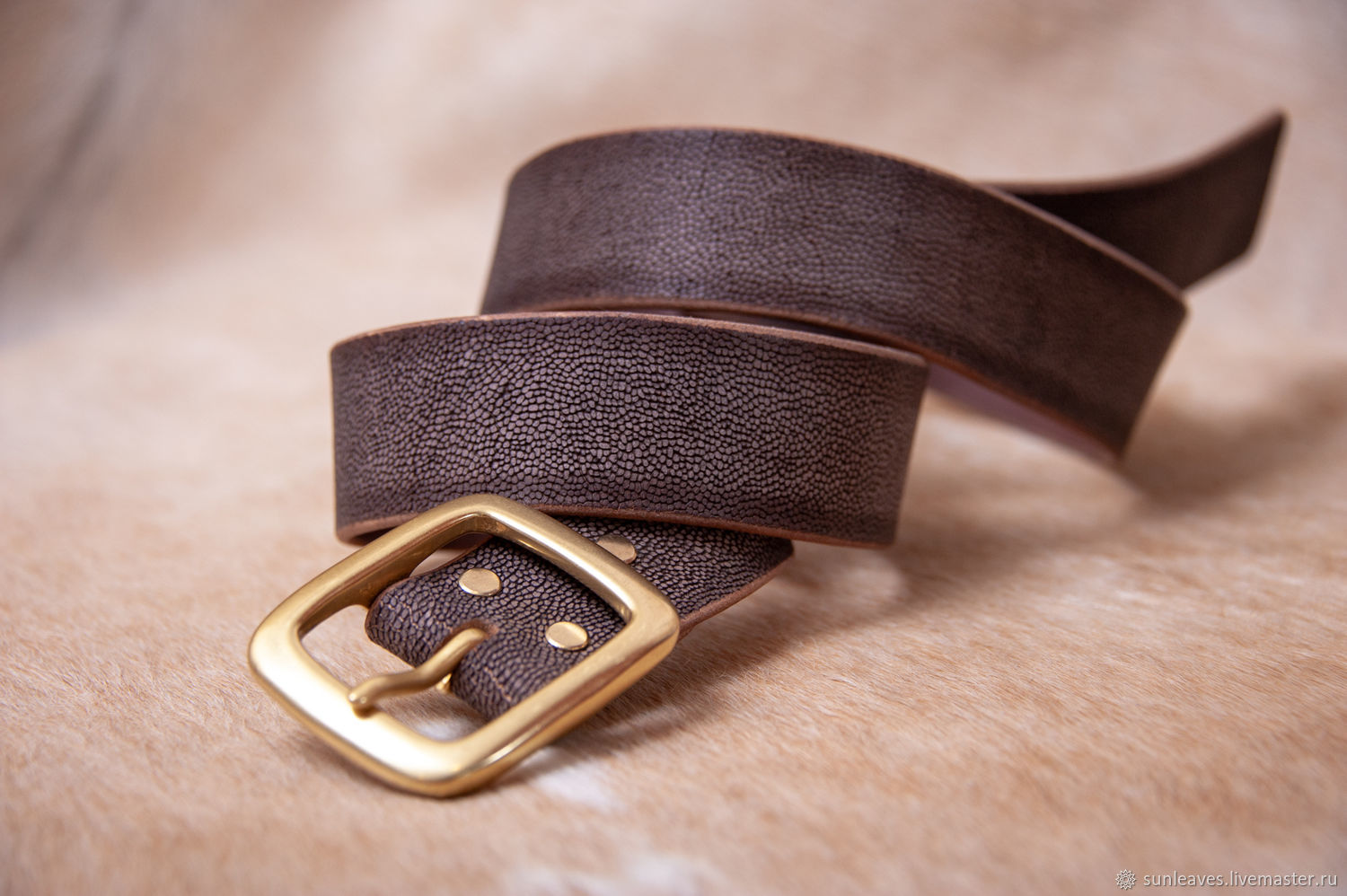 Men's belt made of genuine leather 'Boston', Straps, St. Petersburg,  Фото №1
