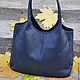 Кожаная сумка -  ' Регби. Осень...", Классическая сумка, Тула,  Фото №1