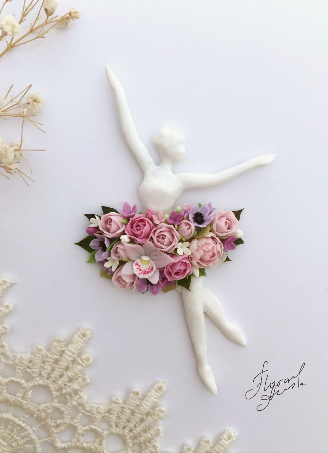 Балерина с цветами