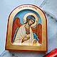 The Guardian Angel icon.Arched board with an ark. Icons. svetmiru. My Livemaster. Фото №4