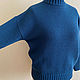 Заказать Свитер оверсайз "Петроль", кашемир+ меринос. FAVORITE KNITWEAR (Наталья). Ярмарка Мастеров. . Свитеры Фото №3