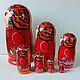 Bashkir Red Matryoshka Doll 7-seater Acrylic Wood. Dolls1. matryoshka (azaart). My Livemaster. Фото №6